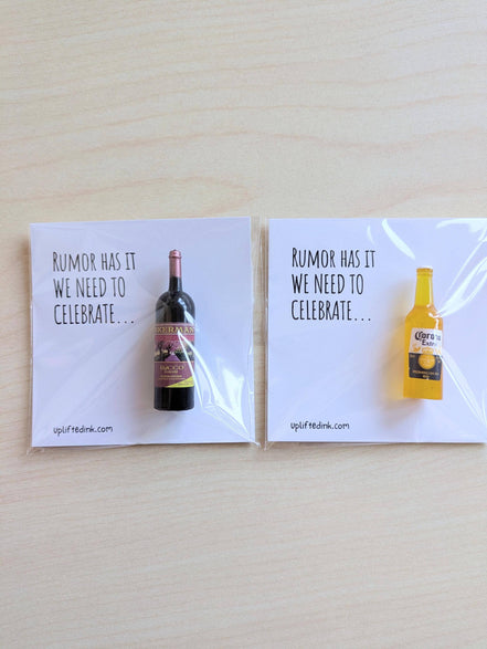 UNLIFTED INK Celebration Mini Card with Wine/Beer - Personalized Option