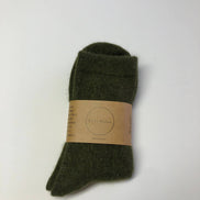 BILLY BAMBOO FLUFFY ANGORA SOCKS - NEUTRAL