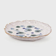 TRUU Mottled Glaze Ceramic Plate, 5.51x5.31x0.79