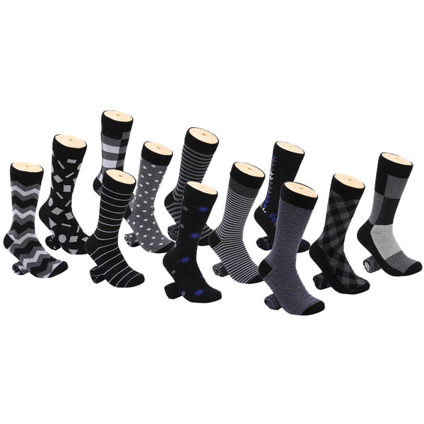 Smooth Dress Crew Socks 12 Pack