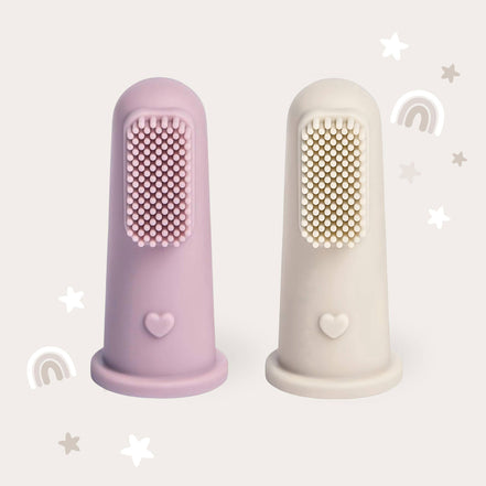 BABY BLISS-Finger Toothbrush Infant -Lavender & Cream
