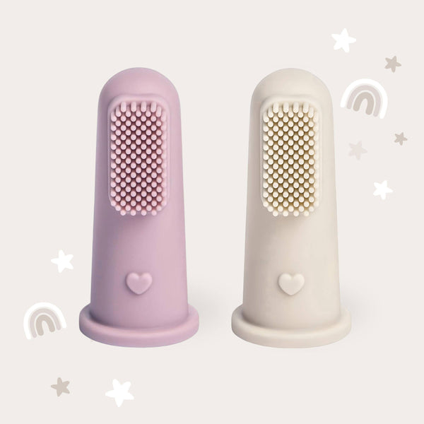 BABY BLISS-Finger Toothbrush Infant -Lavender & Cream