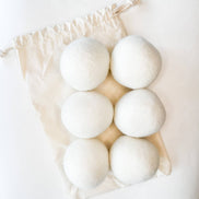 Natural Organic Handmade Wool Dryer Balls - Set of 6
