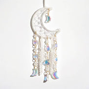 Crystolver Woven round/moon Suncatcher Hanging