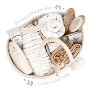 FEPHAS Rope Diaper Caddy/ Beige