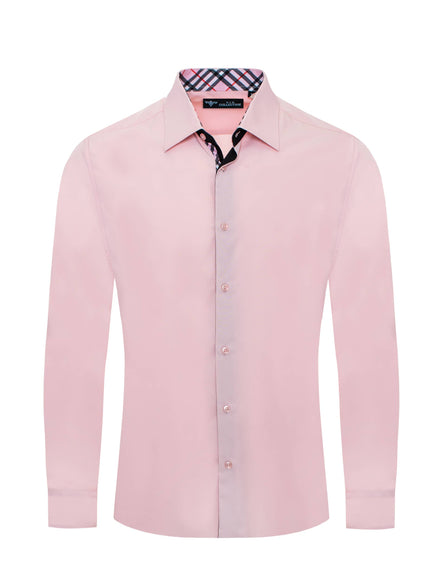 VIP COLLECTION DS-01 PINK MEN'S DRESS SHIRT