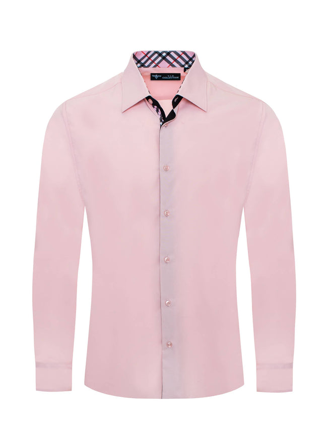 VIP COLLECTION DS-01 PINK MEN'S DRESS SHIRT