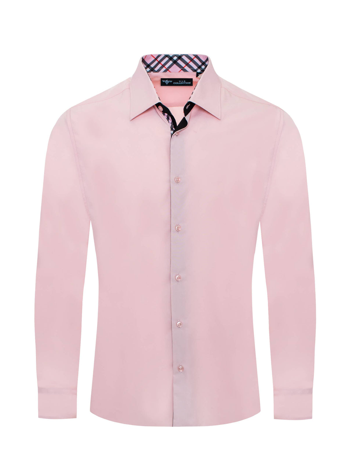 VIP COLLECTION DS-01 PINK MEN'S DRESS SHIRT