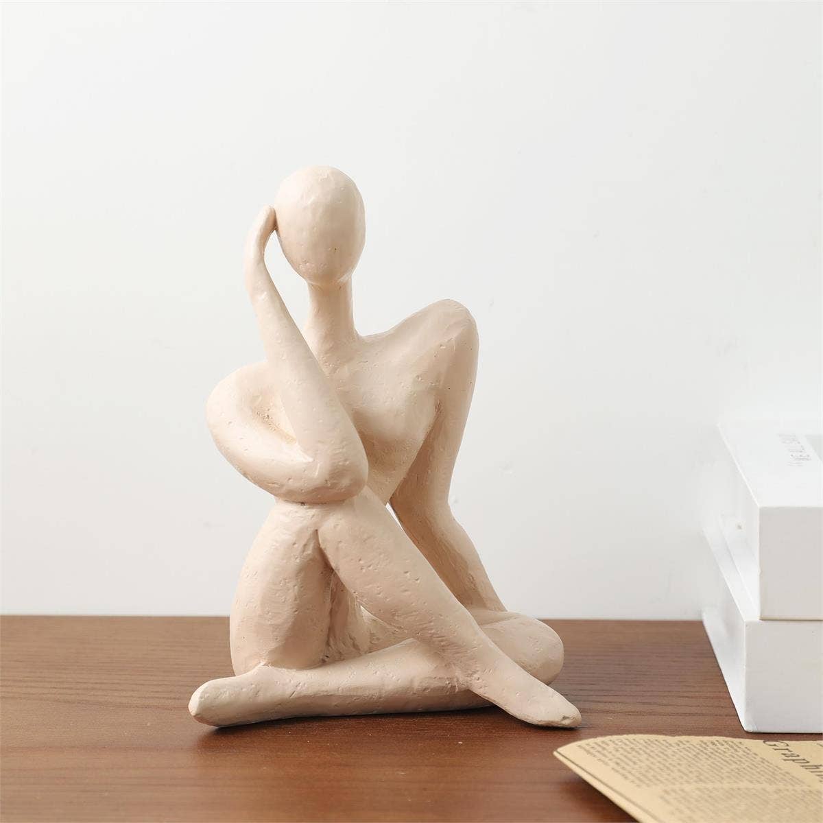 TRUU Woman Decorative Figure, Resin,5.5