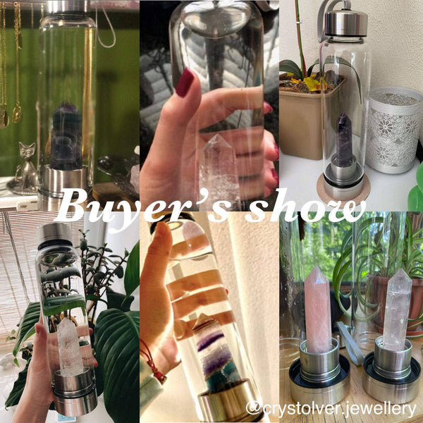 Crystolver Crystal Water Bottle (6 Colours)