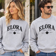 ELORA ARCHED LOGO CREWNECK