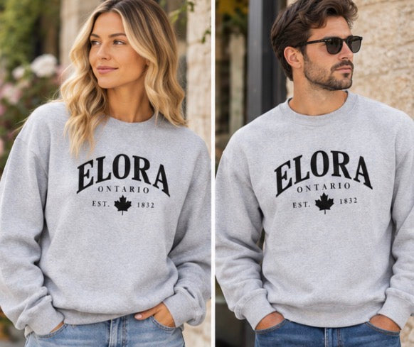 ELORA ARCHED LOGO CREWNECK