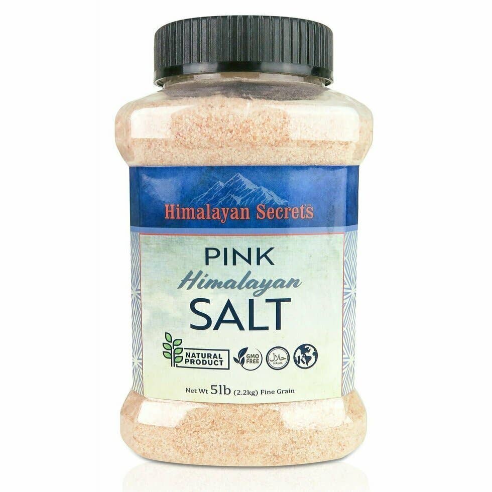 5 LB - Himalayan Pink Salt Fine Jar (0.3-0.5mm)
