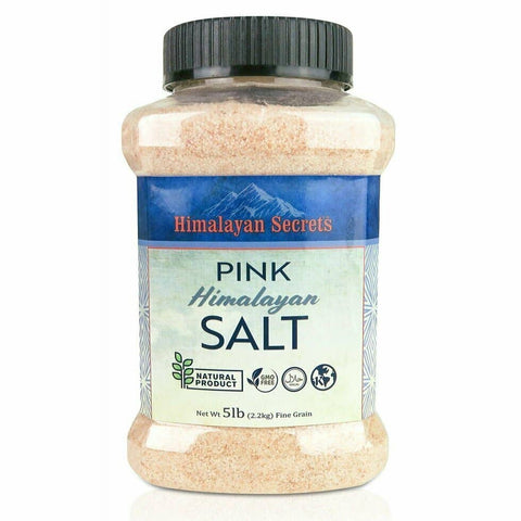 5 LB - Himalayan Pink Salt Fine Jar (0.3-0.5mm)