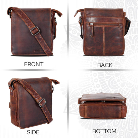 GREENWOOD LEATHER Leather Shoulder Bag Luna