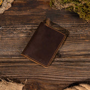 Genuine Leather Wallet, Handmade Wallet with ID Window