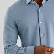 STONE ROSE 2 Tone Dry Touch Pique Long sleeve knit