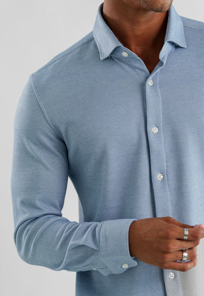 STONE ROSE 2 Tone Dry Touch Pique Long sleeve knit