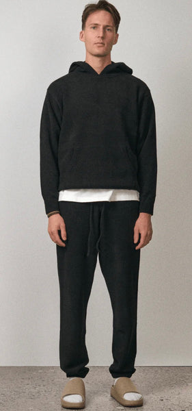 KUWALLA TEXTURED KNIT HOODIE