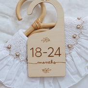 FEPHAS Wooden Baby Hanging Closet Dividers for Nursery Wardrobe- L