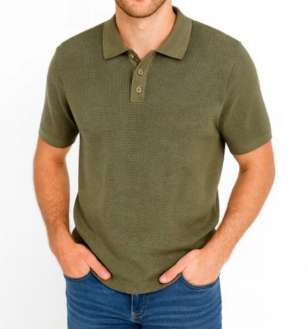 HEDGE Hedge Knit Polo Lt Olive