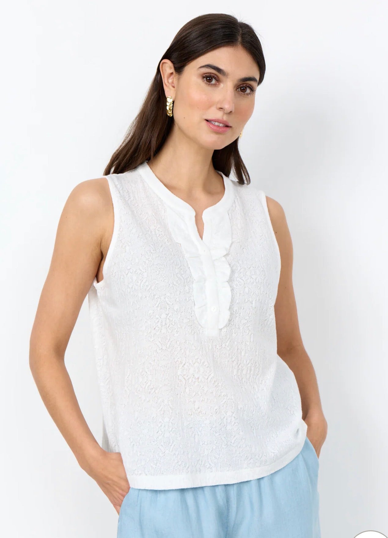 SOYA SC-FESTINA BLOUSE-WHITE