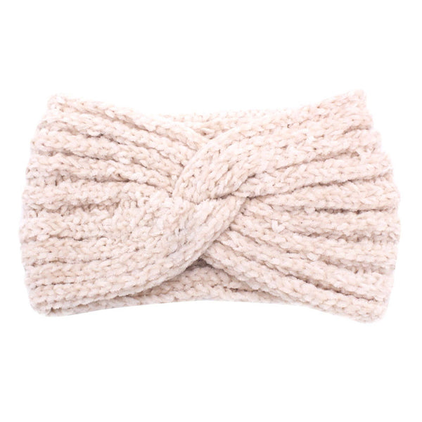 Knitted Bow Crochet Twist Ear Warm turban Headband