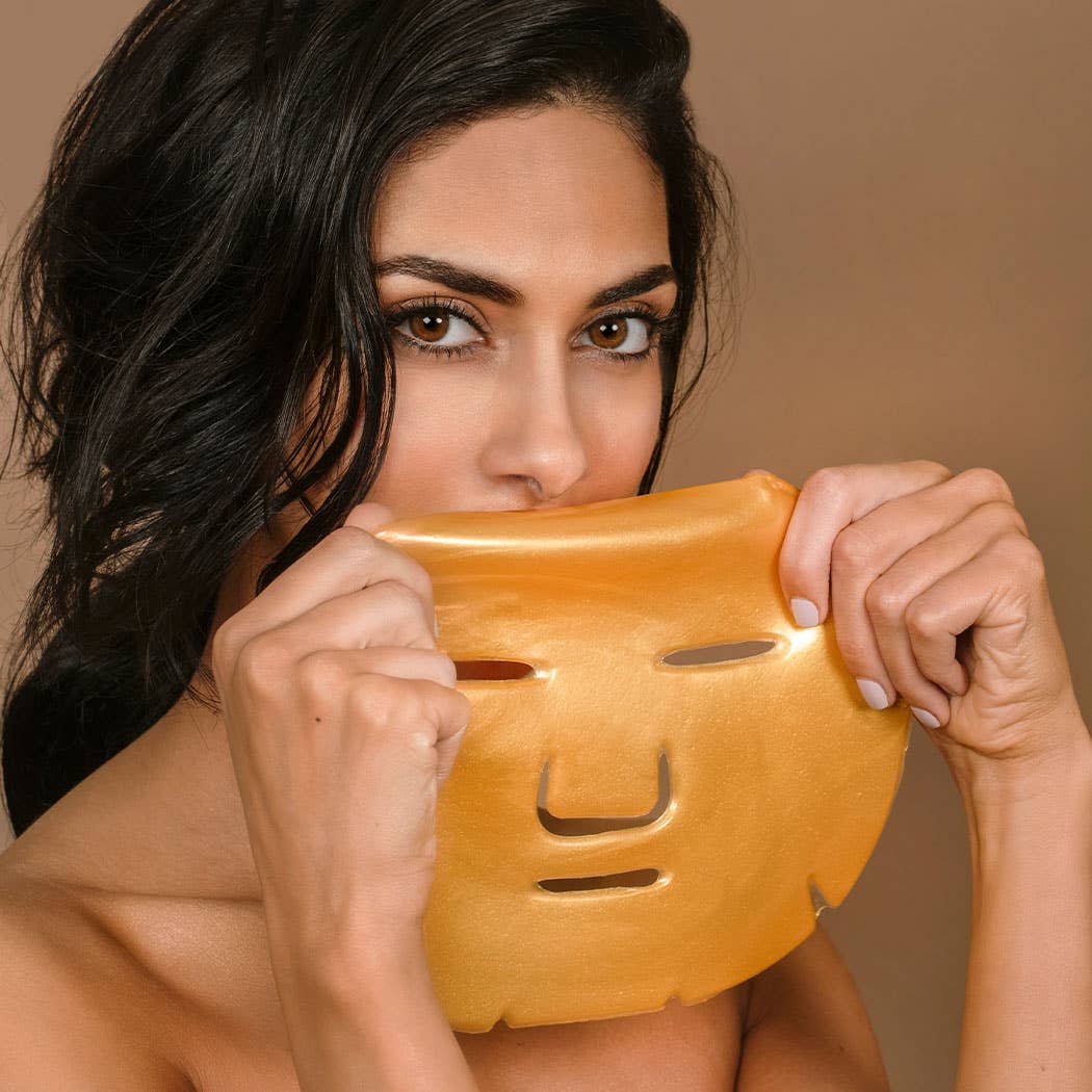 24KT Gold Face Mask Hydrating & Brightening HA+VitA+Collagen