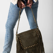 RISA BOHO FRINGE LEATHER BAG