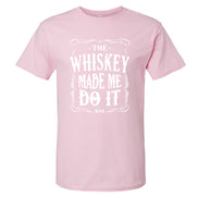 The Whiskey Made Me Do It Men's T-Shirt | Funny Shirt