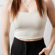 RD SECOND SKIN PERLA SPAGHETTI STRAP CROP TOP