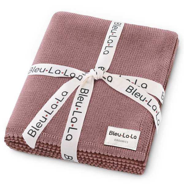 Bleu La La 100% Organic Luxe Baby Blanket