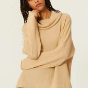 PEPALOVES COWL NECK SWEATER