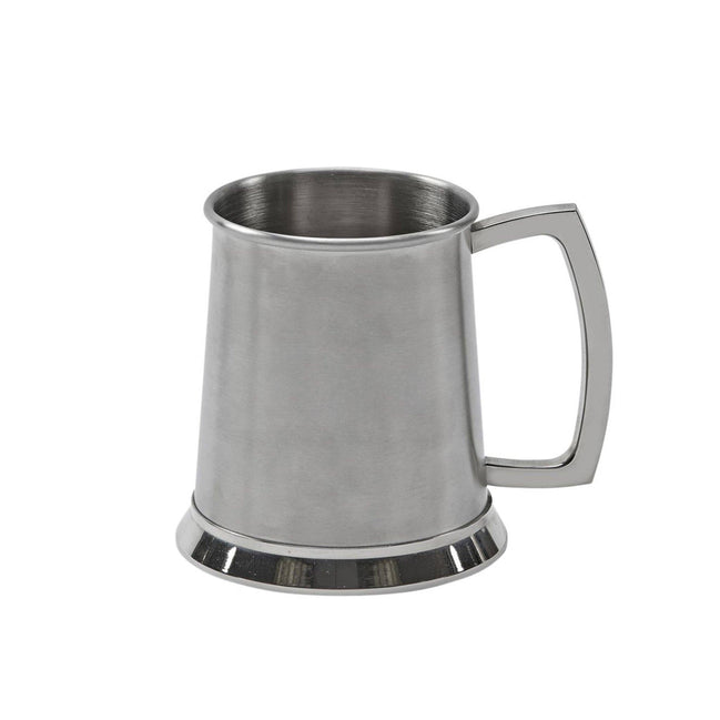 CREATIVE GIFTS Stainless Steel Tankard with Satin Matte Finish - 20 oz