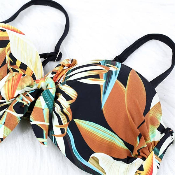 LAZYDAISYSWIMWEAR Tropical Bohemian Leaf Fantasy Bikini Set