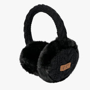 FASHION CITY CABLE KNIT FAUX FUR EAR MUFFS
