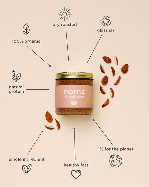 NOMZ Organic almond nut butter