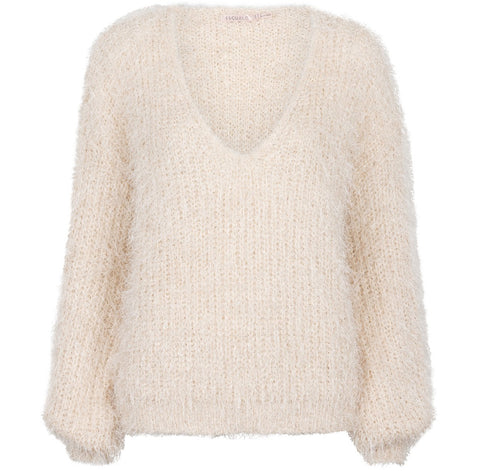 ESQUALO SHORT HAIRY SWEATER