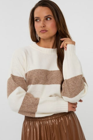 ESQUALO Sweater striped melange