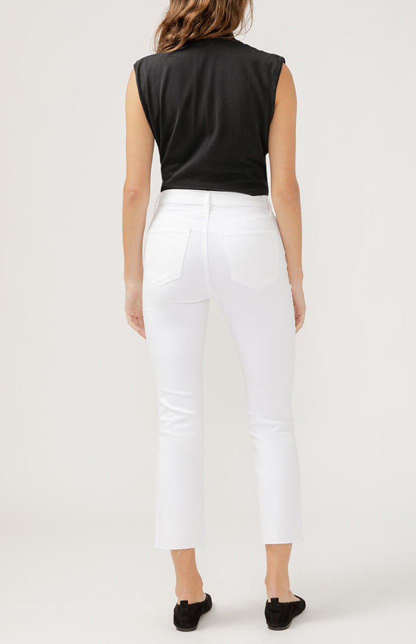 SILVER ISBISTER ANKLE STRAIGHT Lux stretch-WHITE