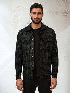 STONE ROSE Knit Melange Houndstooth