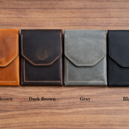 Leather Cash Wallet, Vertical Minimalist Wallet, 2026 wallet