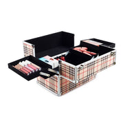 Romantic Beauty CCB-205 Makeup Tool Box Check Print - 1pc