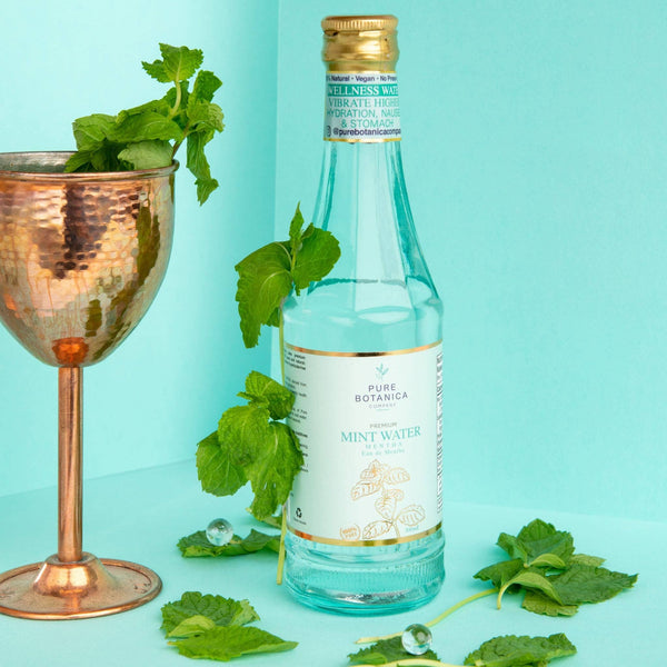 Pure Botanica Digestion + Bloating: Organic Premium Mint Water Distillate
