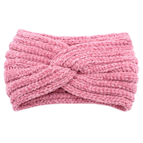 Knitted Bow Crochet Twist Ear Warm turban Headband