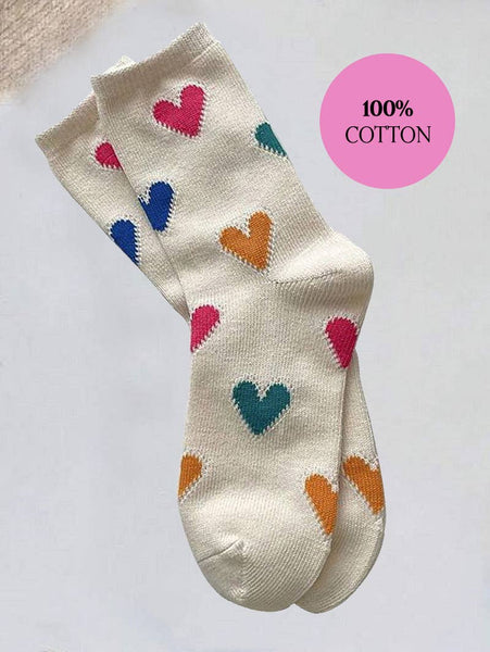 24 POPS HEART CASUAL SOCKS