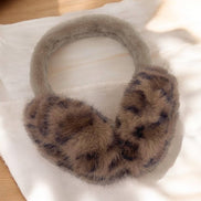 BYREN | ÉLINE L'ATELIER Leopard faux fur earmuffs CC07