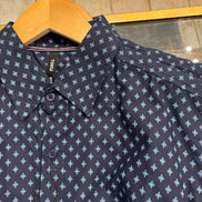 URBAN FITZ TOKU Vintage-Inspired Floral Print Short-Sleeve Shirt