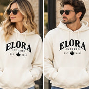 ELORA ARCHED LOGO HOODIE