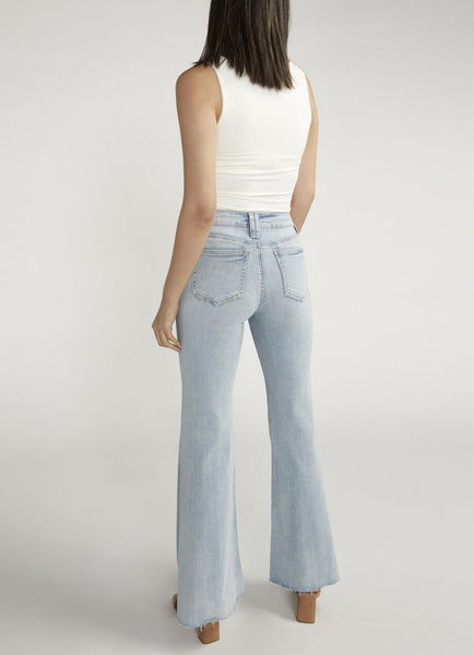 SILVER SUKI CURVY FIT FLARE MID RISE L-33